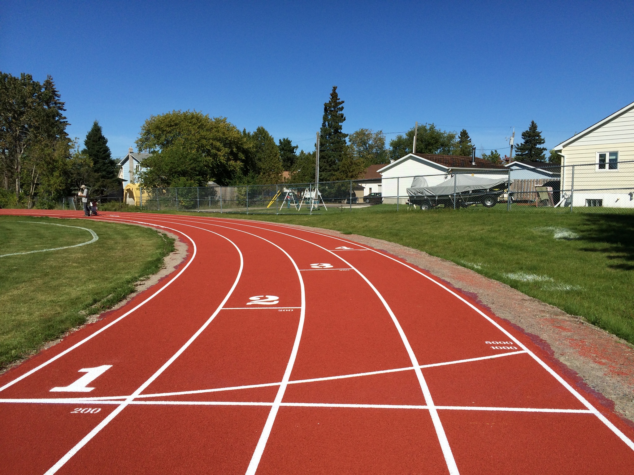 running track at Dryden High School